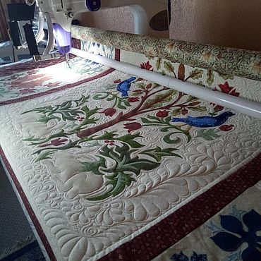 Для дома и интерьера ручной работы. Ярмарка Мастеров - ручная работа Стежка лоскутных изделий на Long arm. Handmade.
