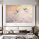 Painting of the hummingbird 'Tenderness' 100 by 80 cm. Pictures. paintingjoy (paintingjoy). Online shopping on My Livemaster.  Фото №2