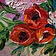 Картина маслом Букет с маками и пионами. Картины. Художник Ирина Кравченко. Ярмарка Мастеров.  Фото №4