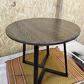 Для дома и интерьера handmade. Livemaster - original item Round table LOFT made of solid beech. Handmade.