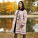 Пальто из 100% итальянской шерсти с цветочным принтом, Пальто, Москва,  Фото №1