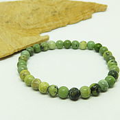 Украшения handmade. Livemaster - original item Yellow-green jade bracelet. Handmade.