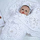 Плед для новорожденных "белоснежный сон" Конверт на выписку. Одеяло для детей. Нежное создание Светлана Чеснокова. Ярмарка Мастеров.  Фото №6