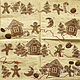 Napkins for decoupage gingerbread town print, Napkins for decoupage, Moscow,  Фото №1