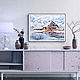 Watercolor painting ' Norwegian fjords.'. Pictures. Senchilova Evgenia. Online shopping on My Livemaster.  Фото №2
