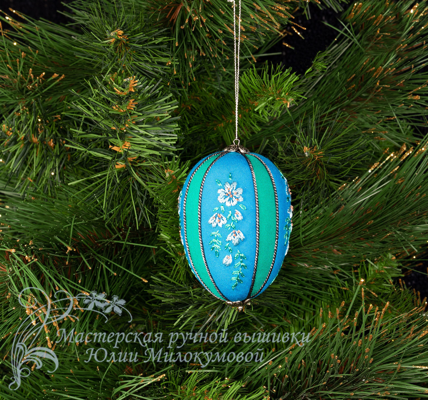 Christmas toy Turquoise, Christmas decorations, Moscow,  Фото №1