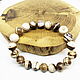Coffee Day Bracelet (marble). Bead bracelet. Selberiya shop. My Livemaster. Фото №4