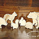 Order Set 'Forest fairy tale' animal Figures. Wooden toys from grandfather Andrew. Livemaster. . Waldorf games and sets Фото №3