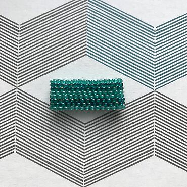 Канцелярские товары ручной работы. Ярмарка Мастеров - ручная работа Кольцо из бисера. Handmade.