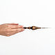 Железный крючок для вязания 1,0 мм с деревянной ручкой (кедр) K217. Крючки. ART OF SIBERIA. Интернет-магазин Ярмарка Мастеров.  Фото №2