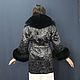 Velvet coat with black arctic fox. Coats. National Brand. Online shopping on My Livemaster.  Фото №2