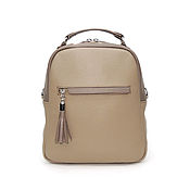 Сумки и аксессуары handmade. Livemaster - original item Backpacks: Leather Women`s Bag backpack beige Veronia Mod. CP26-151. Handmade.
