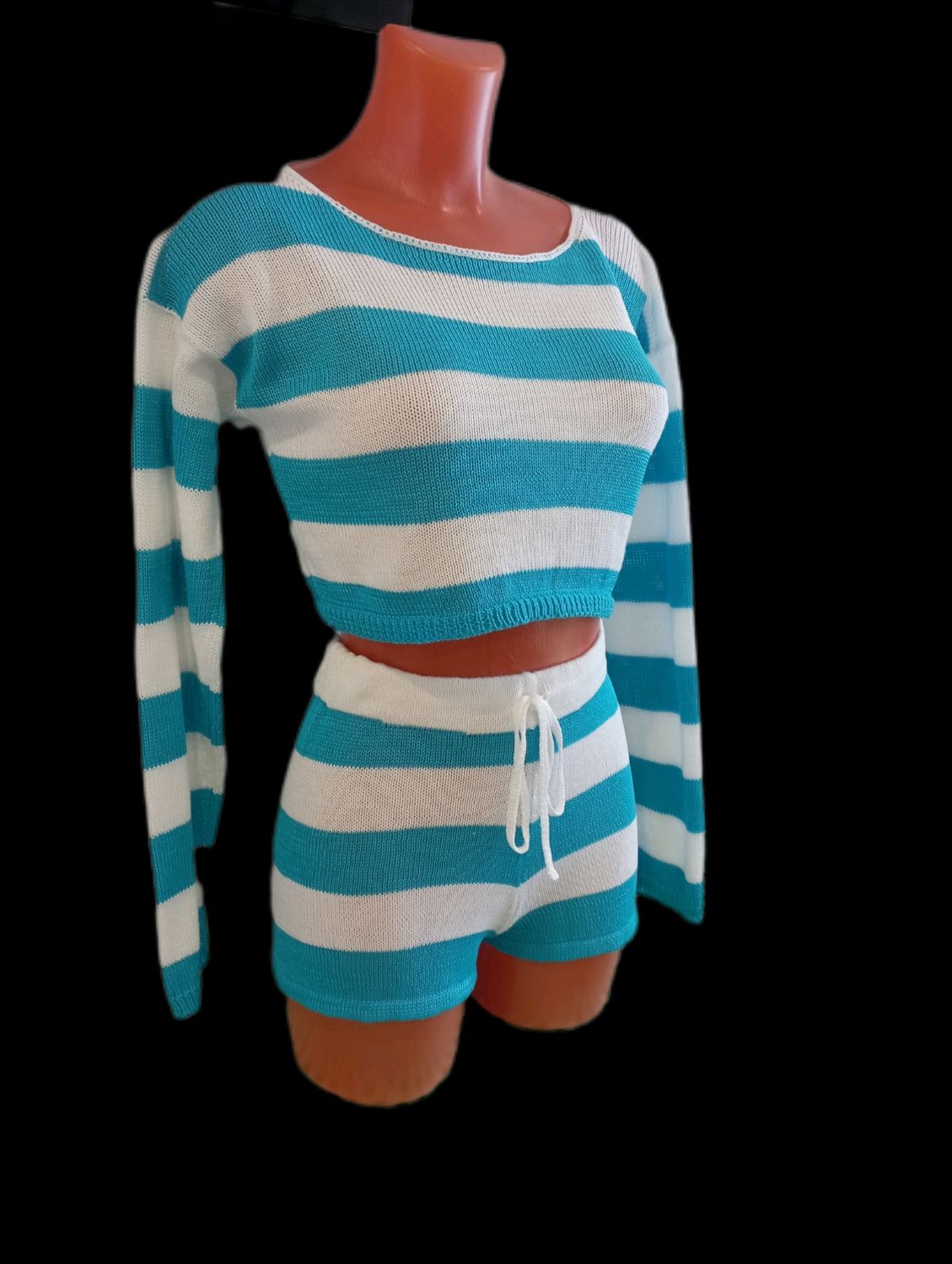 Костюм вязаный "Морской Бриз" в интернет-магазине Ярмарка Мастеров по ...