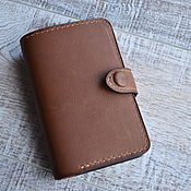 Сумки и аксессуары handmade. Livemaster - original item Brown Leather Wallet. Handmade.