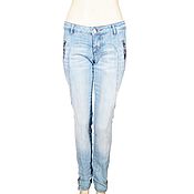 Винтаж handmade. Livemaster - original item Size 40, 44, 46. Stylish blue jeans with stitching. USA. Handmade.