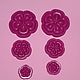Double-sided mold No. 31109 flower Petunia 3 PCs, Molds for making flowers, Permian,  Фото №1
