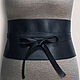 Belt-corset 'Eder' made of genuine leather/suede (any color), Belt, Podolsk,  Фото №1