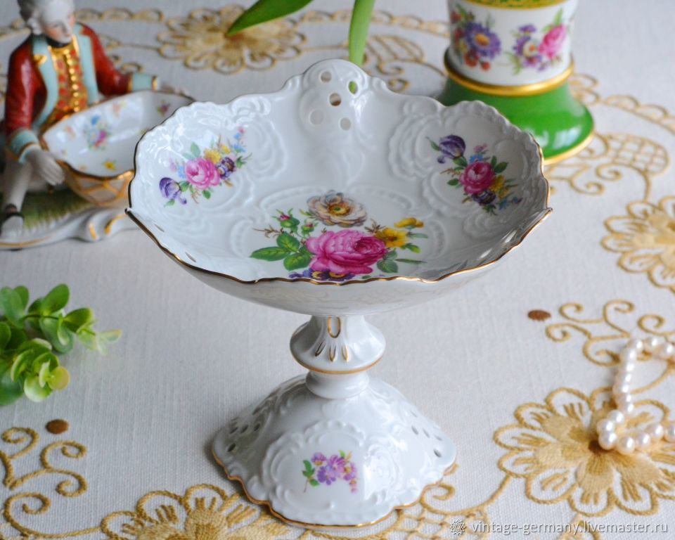 Винтаж: Старинная ваза на ножке. Lindner Kueps Bavaria купить в ...