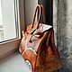 Заказать Роспись кожаной сумки, Рисунок на  кожаной сумке Hermès на заказ. LANA G.. Ярмарка Мастеров. . Классическая сумка Фото №3