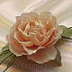 Silk flowers. Brooch pin ROSE WESTERLEND. Natural silk. Brooches. Irina Vladi. Online shopping on My Livemaster.  Фото №2