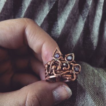 Украшения ручной работы. Ярмарка Мастеров - ручная работа Медное кольцо. Handmade.