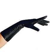 Винтаж handmade. Livemaster - original item Size 7. Chic winter gloves from nature.leather and velour. Handmade.