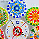 Wall clock made of glass, fusing the clock 'Millefiori'. Watch. Kalashlinsky. Online shopping on My Livemaster.  Фото №2