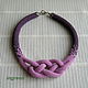 Harness beaded Lavender. Necklace. Creative workshop Inna Zelentsova. Online shopping on My Livemaster.  Фото №2