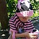 Шапка и шарф. Котики в клубничном сиропе. Комплекты головных уборов. вяжу для Вас -Любовь (gollubval). Ярмарка Мастеров.  Фото №4