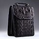 Bag tablet, men's crocodile leather IMA0550B111, Men\'s bag, Moscow,  Фото №1