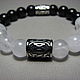 Order Bracelet with Fehu rune, dagaz and shungite and white quartz. Beautiful gifts for the good people (Alura-lights). Livemaster. . Bead bracelet Фото №3