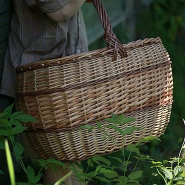 Корзинка из лозы ивы в интернет-магазине Ярмарка Мастеров по цене 800 ...