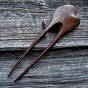 Украшения handmade. Livemaster - original item Hairpin made from oak 