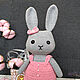 Заказать Toy Bunny Knitted bunny Girl bunny Mia. Вязаные игрушки - Ольга (knitlandiya). Ярмарка Мастеров. . Stuffed Toys Фото №3