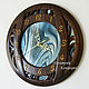 Wooden wall clock with stained glass, Watch, Ivanovo,  Фото №1