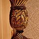 Vase wood Butterfly carving, Vases, Moscow,  Фото №1