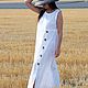 Summer, linen dress with buttons - DR0319LE, Sundresses, Sofia,  Фото №1