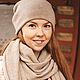Кашемировая шапка Бини, двухслойная. Шапки. PURE boutique (Алиса). Ярмарка Мастеров.  Фото №5
