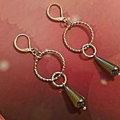 Украшения handmade. Livemaster - original item Ring earrings: with Hematite. Handmade.