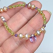 Украшения handmade. Livemaster - original item Necklace. Quartz Pearl. Handmade.