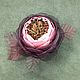 Brooch - hand made flower from fabric, Dawn cherry. Brooches. ms. Decorator. My Livemaster. Фото №4