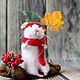 Заказать Осенний Мышь и листик клёна. Шерстяные затеи Власова Кэт (kattywooljoy). Ярмарка Мастеров. . Мягкие игрушки Фото №3
