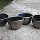 Set of mini-bowls 'Metallic'. Bowls. author's ceramics. Online shopping on My Livemaster.  Фото №2