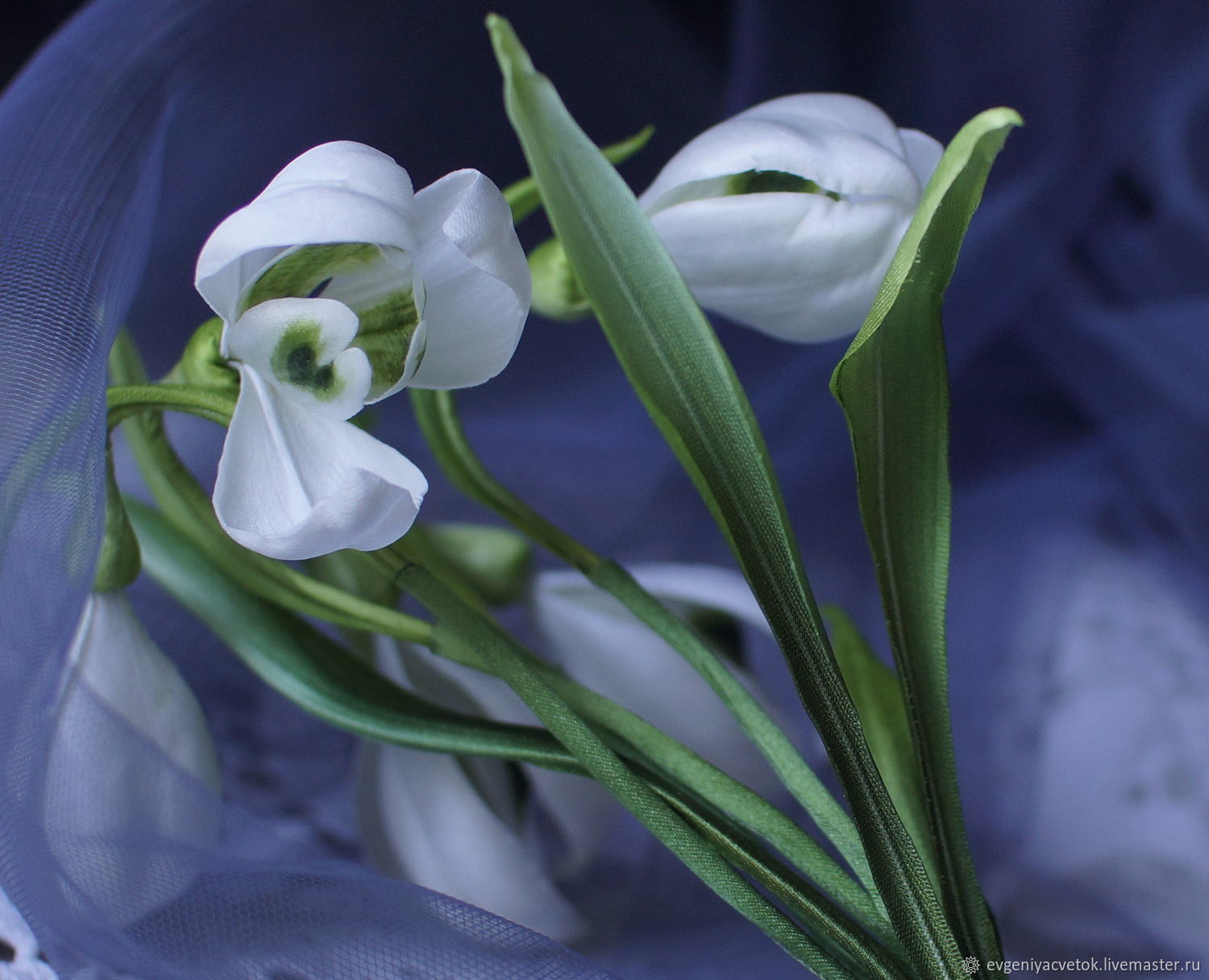 Подснежники 'Белые' цветы из шелка, Букеты, Нижний Новгород,  Фото №1