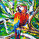 Picture with a parrot ' Important Bird !' oil. Pictures. Svetlana Samsonova. Online shopping on My Livemaster.  Фото №2