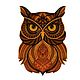 Деревянная многослойная картина (панно) Сова Арт. МЛР-1459, Панно, Старый Оскол,  Фото №1