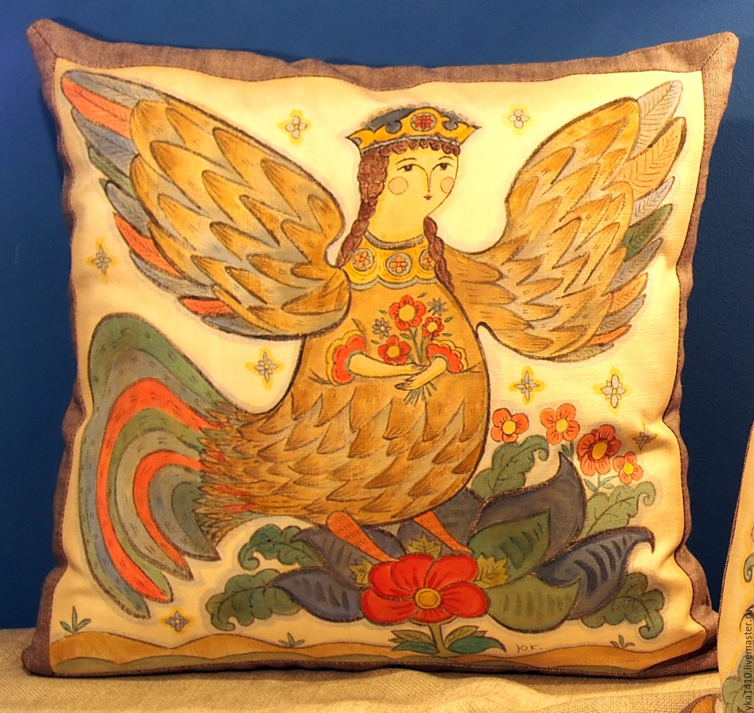 Великоустюжская роспись птица Сирин
