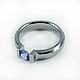 Titanium ring with natural tanzanite. Rings. asgdesign. Online shopping on My Livemaster.  Фото №2