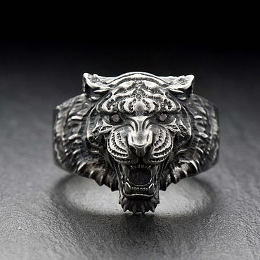 Украшения ручной работы. Ярмарка Мастеров - ручная работа Кольцо Тигр. Handmade.