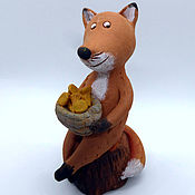 Куклы и игрушки handmade. Livemaster - original item Fox with chanterelles. Ceramics. Figures Lis.. Handmade.